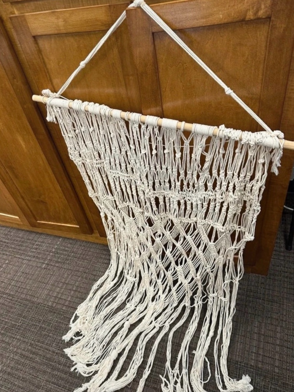 Large cream macramé wall hanging Bohemian decor for wall and homes